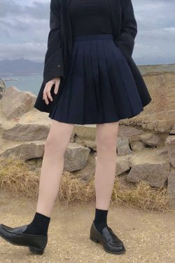 High-Waisted Pleated A-Line Skirt, Flared Design, Adjustable Cotton Midi Skirt for Spring and Summer 2025, Versatile and Slimming Style