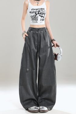 High-Waisted Retro Casual Pants for Women - Summer 2025 Ultra-Comfortable Loose Draped Design, Trendy American-Style Fashion