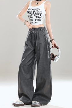 High-Waisted Retro Casual Pants for Women - Summer 2025 Ultra-Comfortable Loose Draped Design, Trendy American-Style Fashion