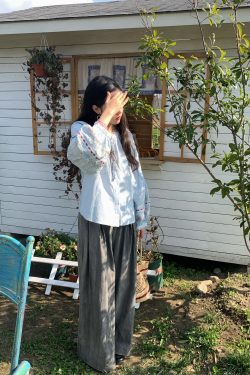 High-Waisted Retro Tie-Dye Casual Pants for Women - Vintage Inspired Loose Wide-Leg Spring Fashion