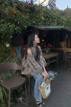 High-Waisted Retro Tie-Dye Casual Pants for Women - Vintage Inspired Loose Wide-Leg Spring Fashion