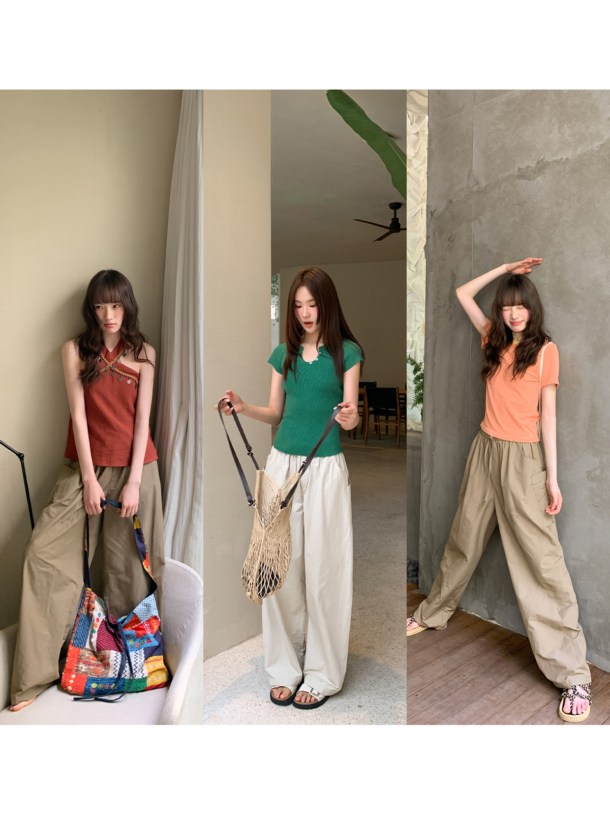 High-Waisted Slim Straight Multi-Pocket Casual Pants for Women - Summer Style, Narrow Edge Design, Trendy and Comfortable High-Waisted Slim Straight Multi-Pocket Casual Pants for Women - Summer Style, Narrow Edge Design, Trendy and Comfortable