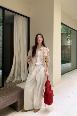 High-Waisted Slim Straight Multi-Pocket Casual Pants for Women - Summer Style, Narrow Edge Design, Trendy and Comfortable