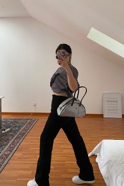 High-Waisted Straight Leg Pants for Women - Black Casual Slim Fit Jeans - Versatile Autumn 2024 Fashion Trend