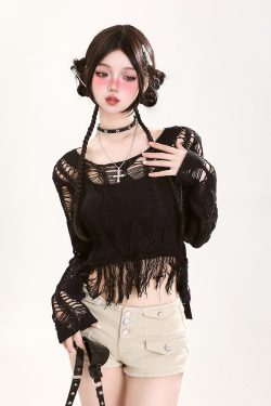 Hollow Knit Top for Women - Summer Casual Loose Short Sleeve Sun Protection Cover-Up Shirt, Versatile Lightweight Fashion