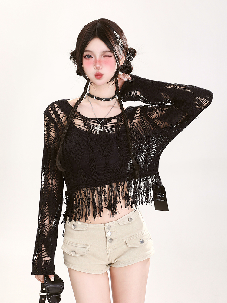 Hollow Knit Top for Women - Summer Casual Loose Short Sleeve Sun Protection Cover-Up Shirt, Versatile Lightweight Fashion Hollow Knit Top for Women - Summer Casual Loose Short Sleeve Sun Protection Cover-Up Shirt, Versatile Lightweight Fashion