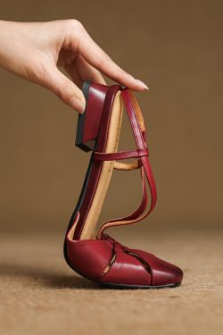 Hollow Slim Genuine Leather Open-Toe Sandals for Women - Sweet Artistic Fashion, Spring/Summer 2023, Trendy Y2K Style