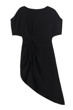 Irregular Pleated Short-Sleeve T-Shirt, Waist-Cinching Wrinkle-Resistant Chiffon Top, Summer 2025 Slimming Style