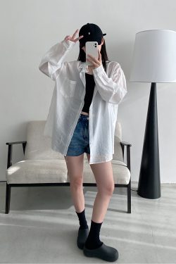 Island Memory Summer Sun Protection Shirt Jacket - Lightweight Tencel Beach Outerwear for Warm Weather Adventures