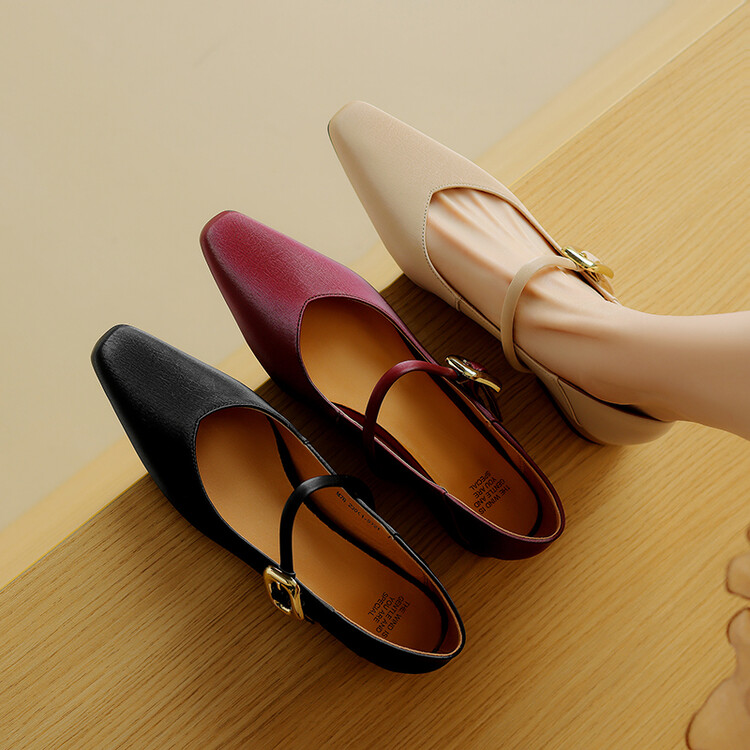 Italian-Inspired Low-Heeled Mary Jane Shoes for Women - Stylish French Literary Flat Single Shoes Italian-Inspired Low-Heeled Mary Jane Shoes for Women - Stylish French Literary Flat Single Shoes
