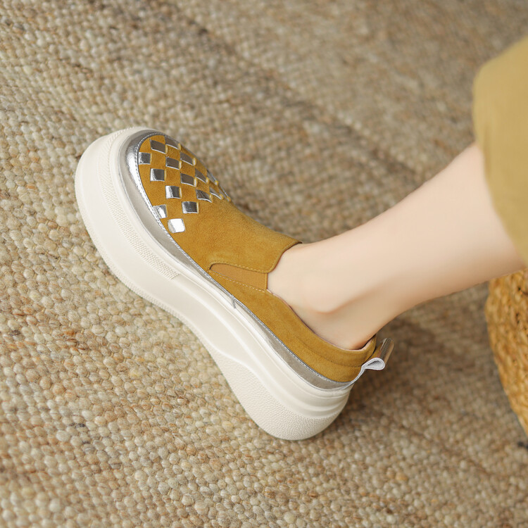 Italian-Style 6 cm Secret Chrisloub Soft Sole Genuine Leather Color-Blocking Casual Shoes for Women - Comfortable Versatile Footwear 2024 Italian-Style 6 cm Secret Chrisloub Soft Sole Genuine Leather Color-Blocking Casual Shoes for Women - Comfortable Versatile Footwear 2024