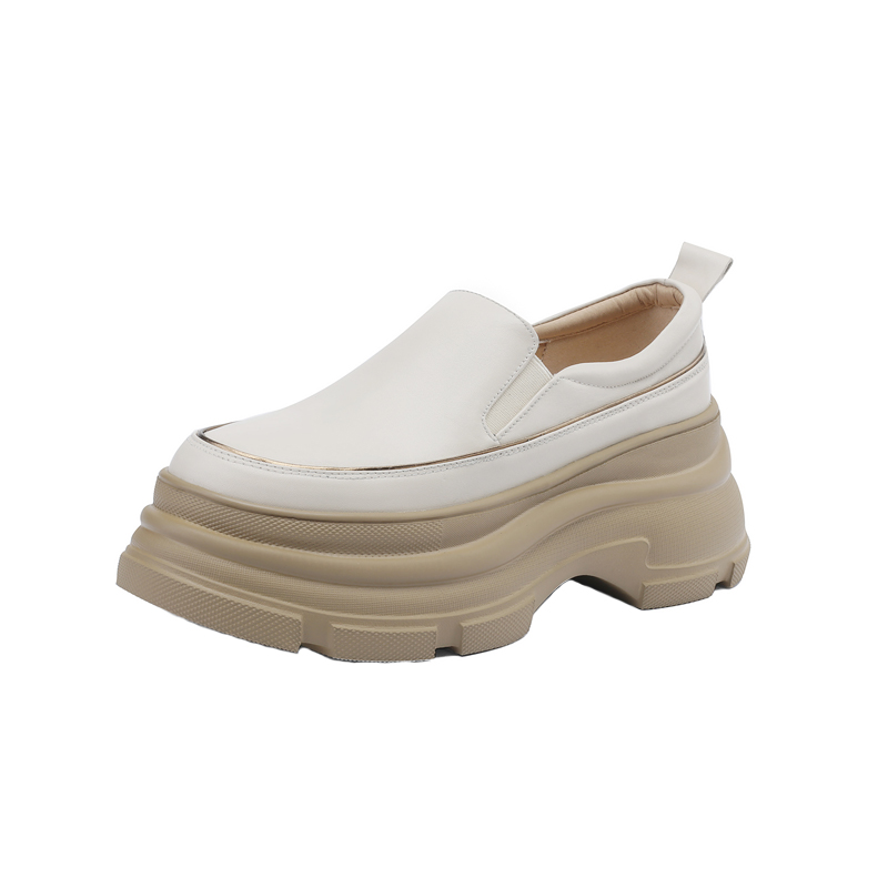 Italian-Style 8cm Soft Sole Genuine Leather Casual Thick-Soled Shoes for Ultimate Comfort Italian-Style 8cm Soft Sole Genuine Leather Casual Thick-Soled Shoes for Ultimate Comfort