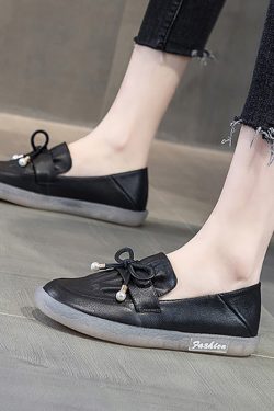 Italian-Style Genuine Leather Flat Loafers for Women - Soft-Soled, Non-Slip Comfort Shoes, Perfect for Casual and Chic Outfits