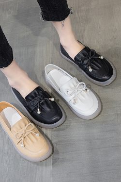 Italian-Style Genuine Leather Flat Loafers for Women - Soft-Soled, Non-Slip Comfort Shoes, Perfect for Casual and Chic Outfits