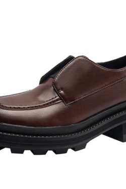 Italian-Style Genuine Leather Slip-On Loafers for Women, 4.5 cm Soft Sole, Comfortable Round Toe, Perfect for Everyday Wear