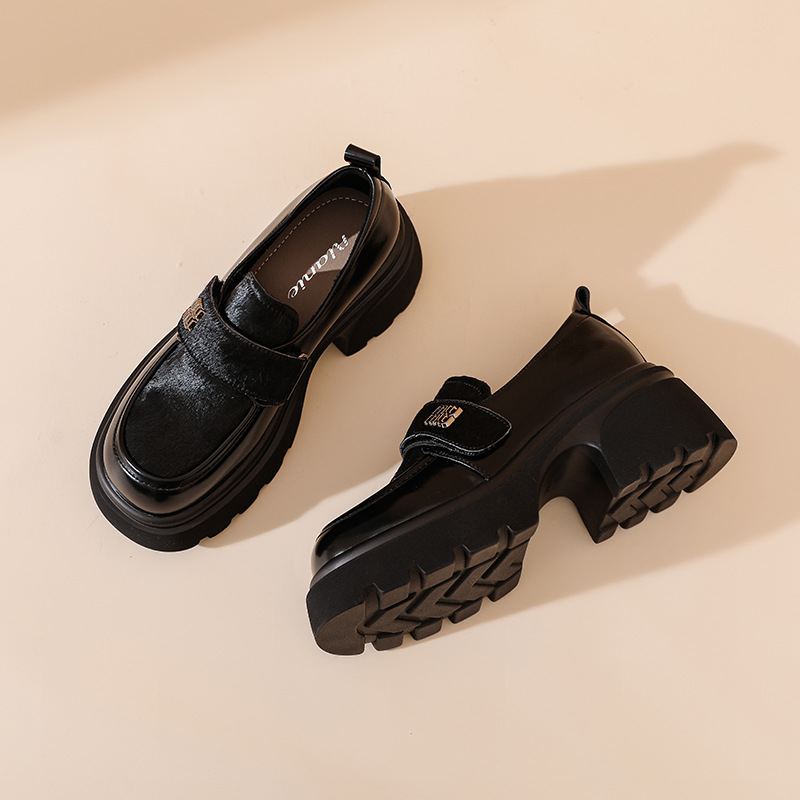 Italian-Style Genuine Leather Thick-Soled Loafers for Women - 6 cm Soft Sole Comfortable Shoes - New Model MM Italian-Style Genuine Leather Thick-Soled Loafers for Women - 6 cm Soft Sole Comfortable Shoes - New Model MM