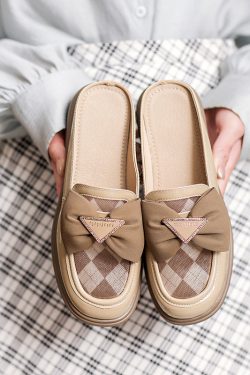 Italian-Style Soft Sole Summer Bow Mesh Patent Leather Shoes - Comfortable 3 cm Heels for Effortless Style