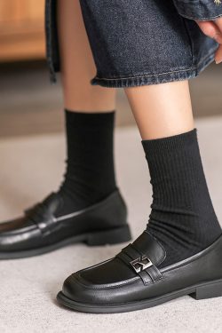 Italian-Style Soft-Soled Casual Loafers for Spring & Autumn - 2.5 cm Flat Non-Fatigue Shoes