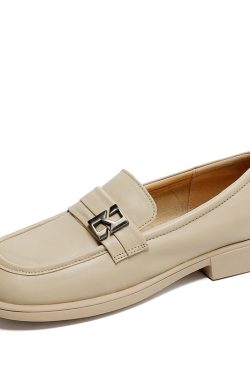 Italian-Style Soft-Soled Casual Loafers for Spring & Autumn - 2.5 cm Flat Non-Fatigue Shoes