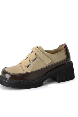 Italian-Style Soft-Soled Platform Shoes for Petites - Genuine Leather Thick-Soled Comfort Footwear