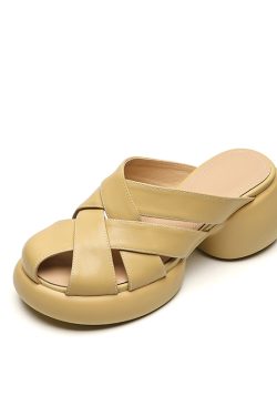 Italian-Style Soft-Soled Women's Sheepskin Slippers - Non-Fatiguing Thick Sole, Full Leather, Cozy Comfort