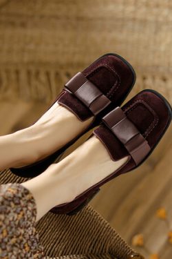 Italian-Style Suede High-Heeled Loafers for Women - Vintage French Design, Soft Sole, Comfortable Footwear