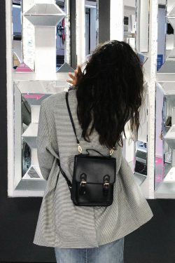 Japanese JK Uniform Bag - Retro British Style Small Handbag & Backpack for Y2K Aesthetic, Niche Design Shoulder Bag