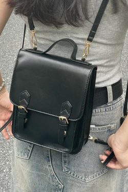 Japanese JK Uniform Bag - Retro British Style Small Handbag & Backpack for Y2K Aesthetic, Niche Design Shoulder Bag