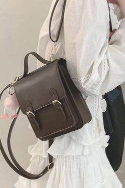 Japanese JK Uniform Bag - Retro British Style Small Handbag & Backpack for Y2K Aesthetic, Niche Design Shoulder Bag