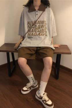 Japanese Retro Coffee Color Work Shorts for Men & Women - Summer Loose Casual Straight Wide-Leg Five-Point Pants