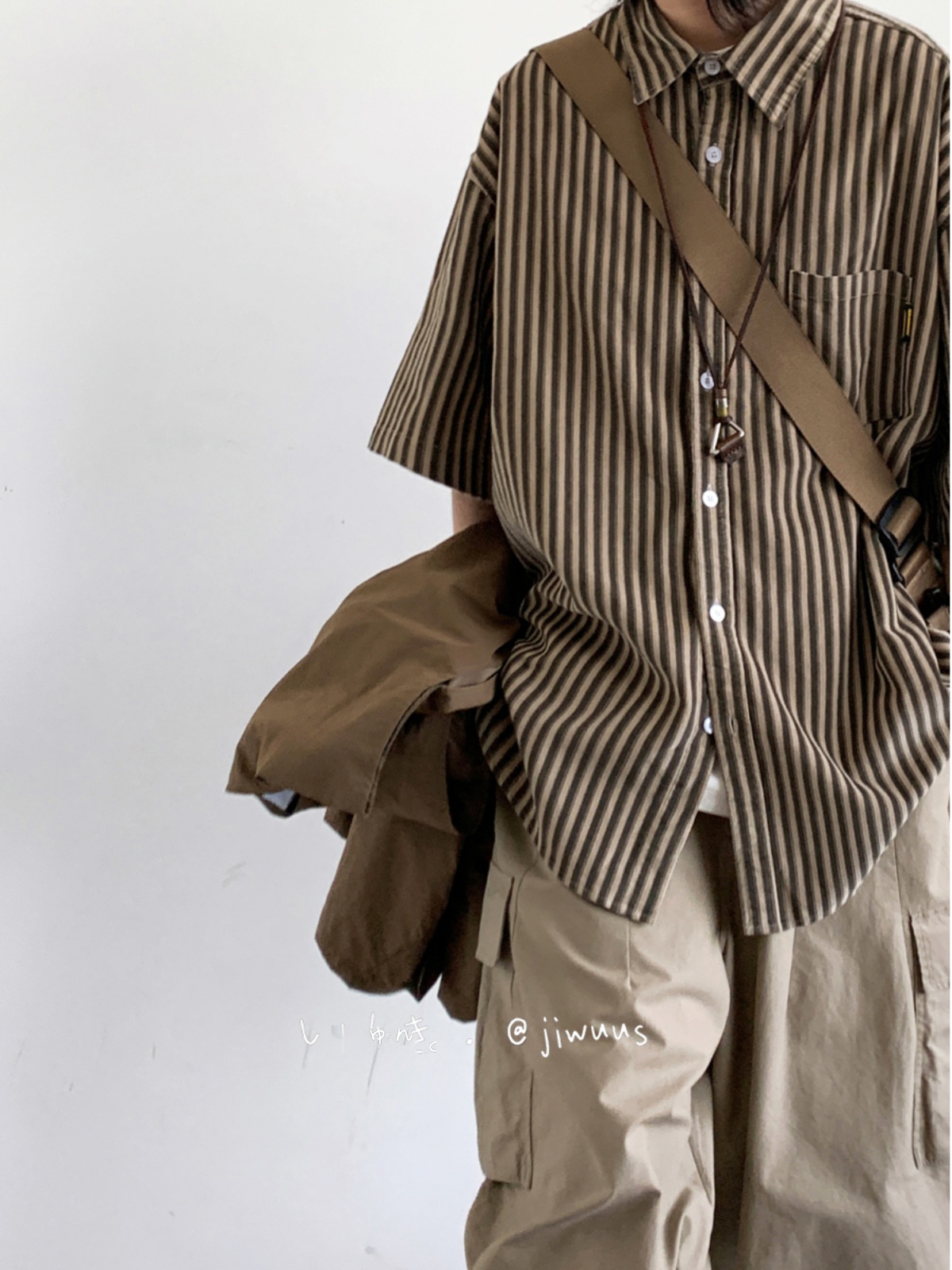 Japanese Retro Harajuku Striped Short Sleeve Shirt for Men and Women - Loose Boyfriend Style Summer Fashion Top Japanese Retro Harajuku Striped Short Sleeve Shirt for Men and Women - Loose Boyfriend Style Summer Fashion Top