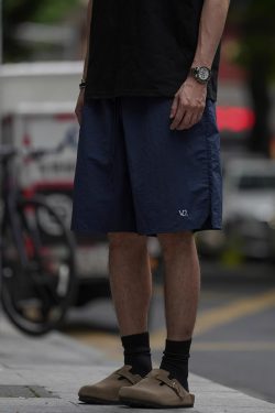 Japanese Retro Lightweight Quick-Dry Sports Shorts for Men and Women, Breathable Loose Casual Beach Five-Point Pants