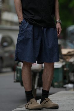 Japanese Retro Lightweight Quick-Dry Sports Shorts for Men and Women, Breathable Loose Casual Beach Five-Point Pants