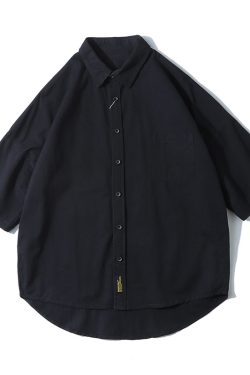 Japanese Retro Loose-Fitting Short-Sleeve Shirt for Men - Summer Trendy Fashion, Hong Kong Style, 90s Inspired Casual Wear