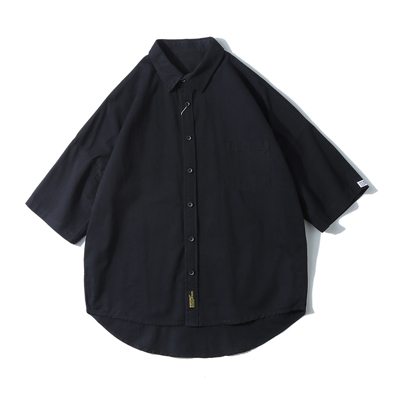 Japanese Retro Loose-Fitting Short-Sleeve Shirt for Men - Summer Trendy Fashion, Hong Kong Style, 90s Inspired Casual Wear Japanese Retro Loose-Fitting Short-Sleeve Shirt for Men - Summer Trendy Fashion, Hong Kong Style, 90s Inspired Casual Wear