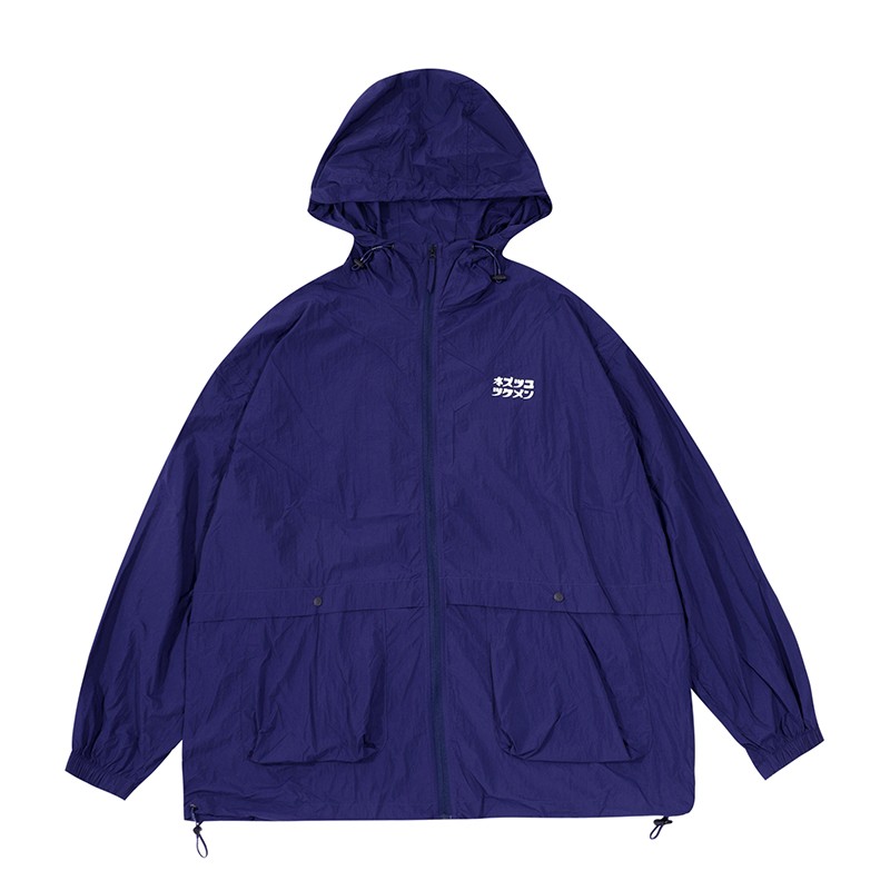 Japanese Retro Loose Mountain-Style Hooded Sun Protection Jacket with Irregular Buckle and Drawstring - Trendy Outdoor Climbing Coat Japanese Retro Loose Mountain-Style Hooded Sun Protection Jacket with Irregular Buckle and Drawstring - Trendy Outdoor Climbing Coat