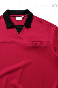 Japanese Retro Niche Design Lapel Polo Shirt for Men - Short Sleeve Commuting Style Summer T-Shirt
