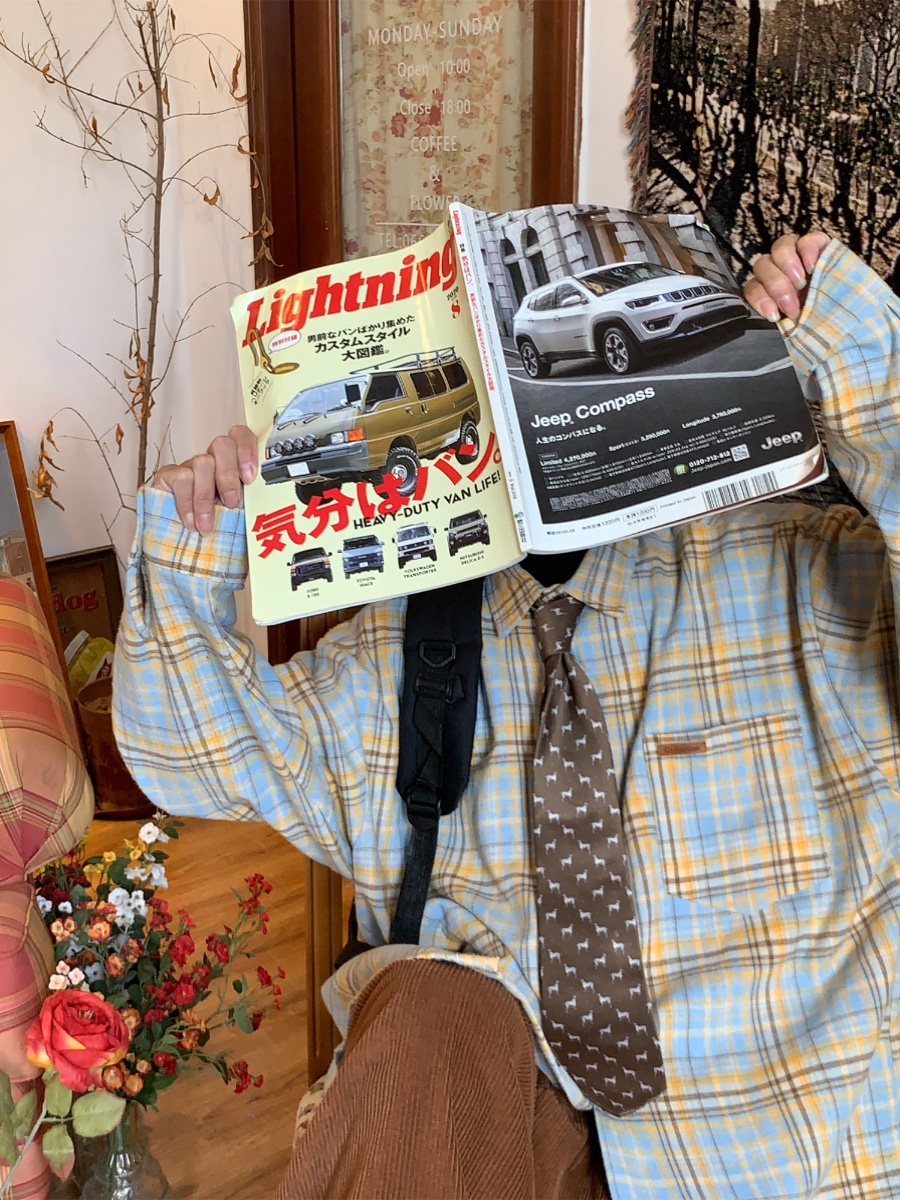 Japanese Retro Plaid Short Sleeve Shirt for Men and Women, Summer Loose Checkered Half Sleeve Top, Versatile 90s Style Fashion Japanese Retro Plaid Short Sleeve Shirt for Men and Women, Summer Loose Checkered Half Sleeve Top, Versatile 90s Style Fashion