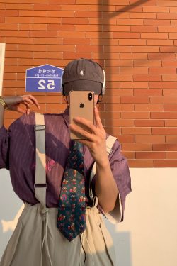 Japanese Retro Vertical Striped Short Sleeve Shirt for Summer - Versatile Hong Kong Style Couple's Half Sleeve Lazy Shirt