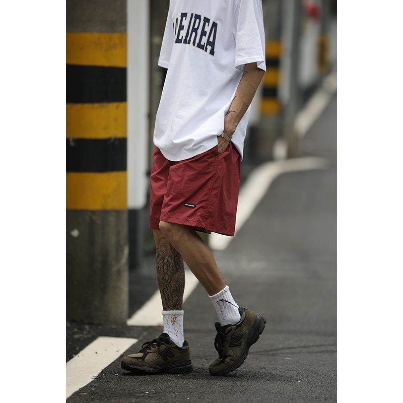 Japanese-Style Candy Color Sports Shorts for Men & Women - Lightweight Quick-Dry Summer Beach Shorts, Loose Fit Five-Point Design Japanese-Style Candy Color Sports Shorts for Men & Women - Lightweight Quick-Dry Summer Beach Shorts, Loose Fit Five-Point Design