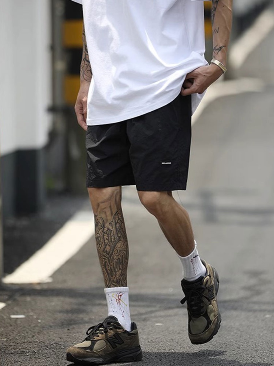 Japanese-Style Candy Color Sports Shorts for Men & Women - Lightweight Quick-Dry Summer Beach Shorts, Loose Fit Five-Point Design Japanese-Style Candy Color Sports Shorts for Men & Women - Lightweight Quick-Dry Summer Beach Shorts, Loose Fit Five-Point Design