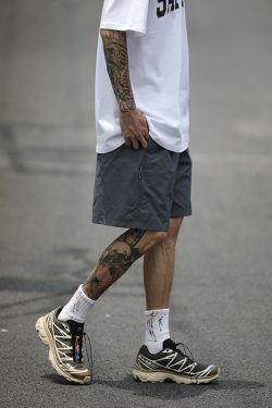 Japanese-Style Candy Color Sports Shorts for Men & Women - Lightweight Quick-Dry Summer Beach Shorts, Loose Fit Five-Point Design