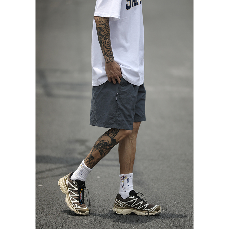 Japanese-Style Candy Color Sports Shorts for Men & Women - Lightweight Quick-Dry Summer Beach Shorts, Loose Fit Five-Point Design Japanese-Style Candy Color Sports Shorts for Men & Women - Lightweight Quick-Dry Summer Beach Shorts, Loose Fit Five-Point Design