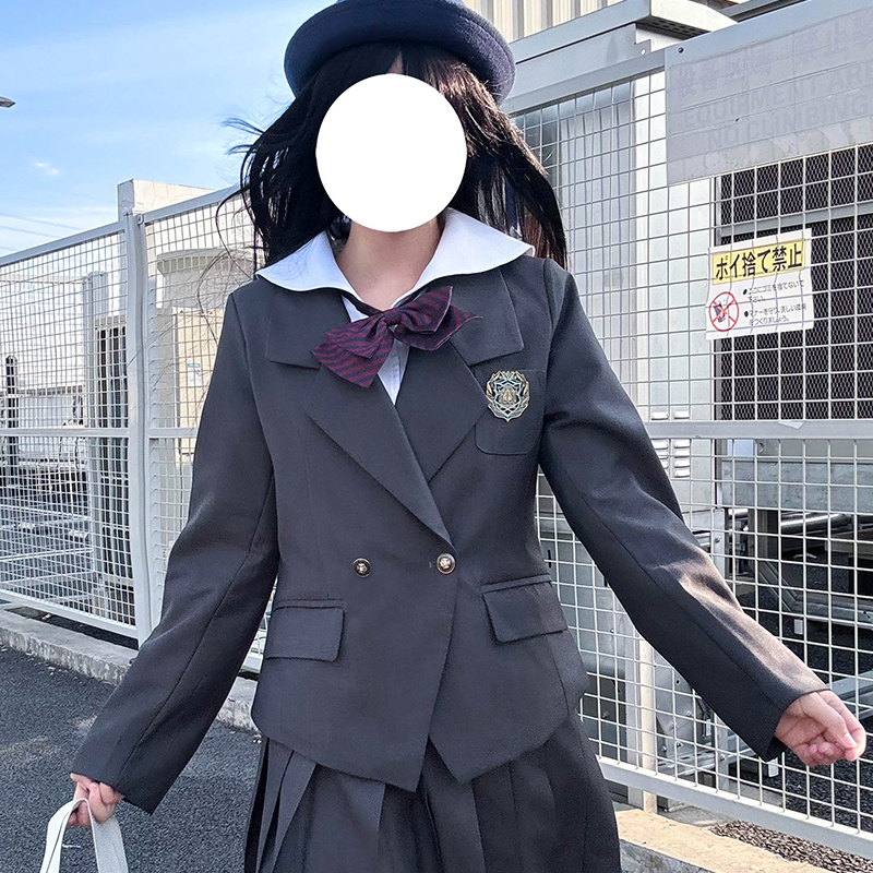 Japanese Style College Wind Uniform Set - Women's Spring JK Jacket with Pudding Bear Design - Cute and Trendy Outfit for Y2K Fashion Lovers Japanese Style College Wind Uniform Set - Women's Spring JK Jacket with Pudding Bear Design - Cute and Trendy Outfit for Y2K Fashion Lovers