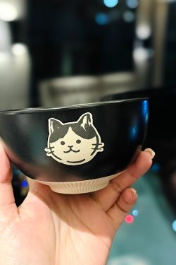 Japanese-Style Cute Cat Coffee Mug, Retro Ceramic Drinking Cup for Home, Ideal Oatmeal Mug for Girls