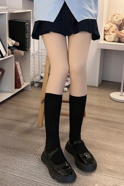 Japanese Style Cute Pudding Bear Knee-High Socks for Women - Stretchable, Thin, Sweet, Perfect for Casual Looks