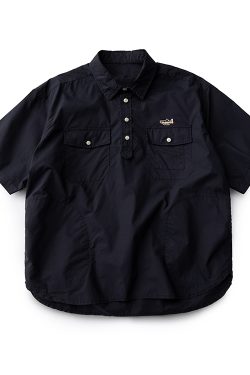 Japanese-Style Embroidered Workwear Polo Shirt for Men & Women | Summer Loose Fit Retro Half-Sleeve Trendy Top