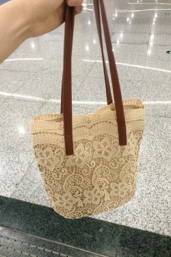Japanese Style Fairy Lace Single-Shoulder Tote Bag - 2023 Korean Version, Large Capacity, Versatile Artistry for Summer