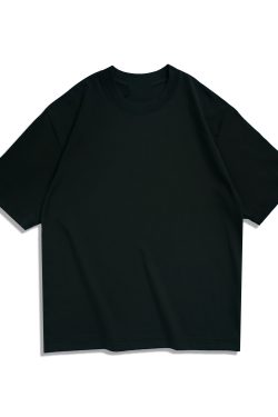 Japanese-Style Heavyweight 260g Loose Short-Sleeve T-Shirt for Men and Women - Summer City Boy Casual College Tee