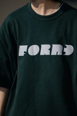 Japanese Style Letter Print Dark Green Short Sleeve T-Shirt for Men - Heavyweight 90s American Trendy Spring/Summer Fashion